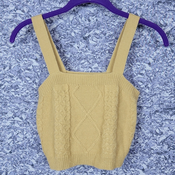 Tan Cropped Sweater Set - Picture 3 of 10